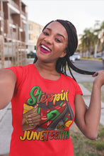 Load image into Gallery viewer, Stepping Into Juneteenth Premium Cotton Tee
