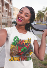 Load image into Gallery viewer, Stepping Into Juneteenth Premium Cotton Tee
