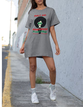 Load image into Gallery viewer, Juneteenth Freedom Day Organic Cotton Tee-Shirt Dress
