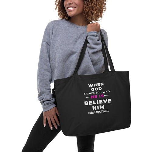 Large Organic Cotton Tote Bag-BestLifeMerch