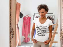 Load image into Gallery viewer, Strong Black Mama V-Neck Tee-BestLifeMerch
